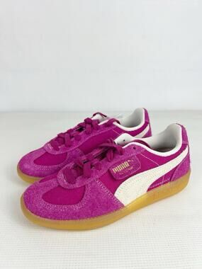 Puma Women's Palermo Vintage Size 6 Sportswear Sneakers Magenta Gleam Ivory New